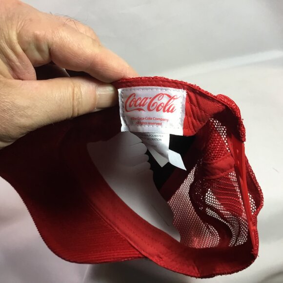 NEW Coca -Cola Hat Cap Red White Rope Snapback Adjustable Corduroy OSFM NWT - Picture 7 of 8